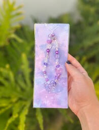 Purple phone charm